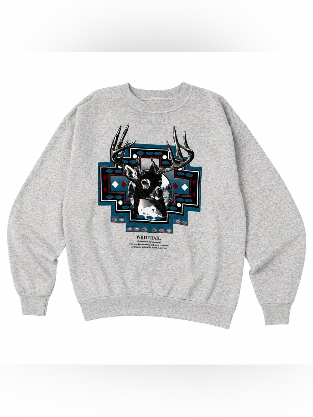 Whitetail Graphic Crewneck Sweatshirt - Gray